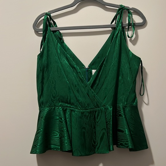 Christy Lynn Celine Top In Emerald - Size Large - Picture 3 of 5